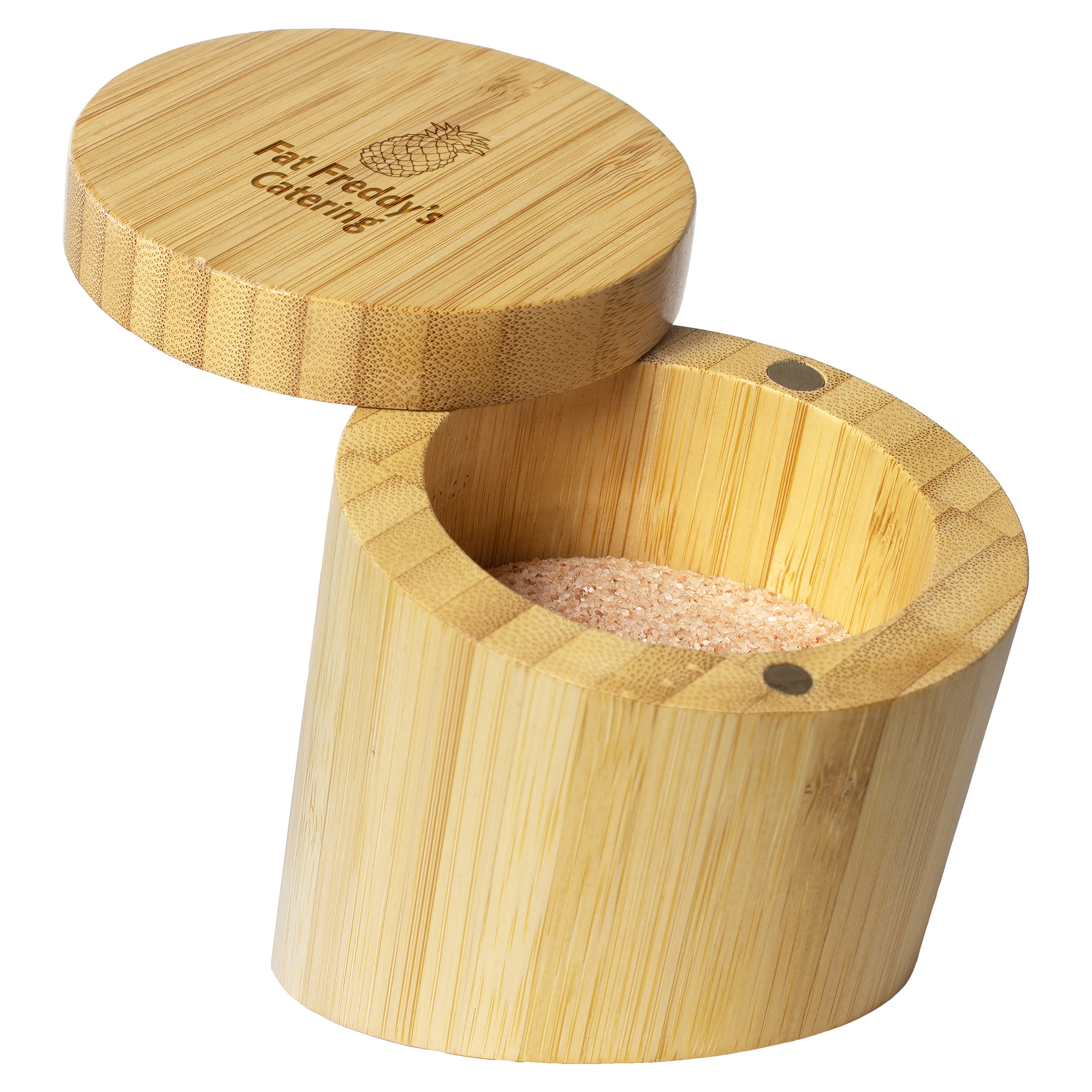 Bamboo Angled Salt Cellar 1