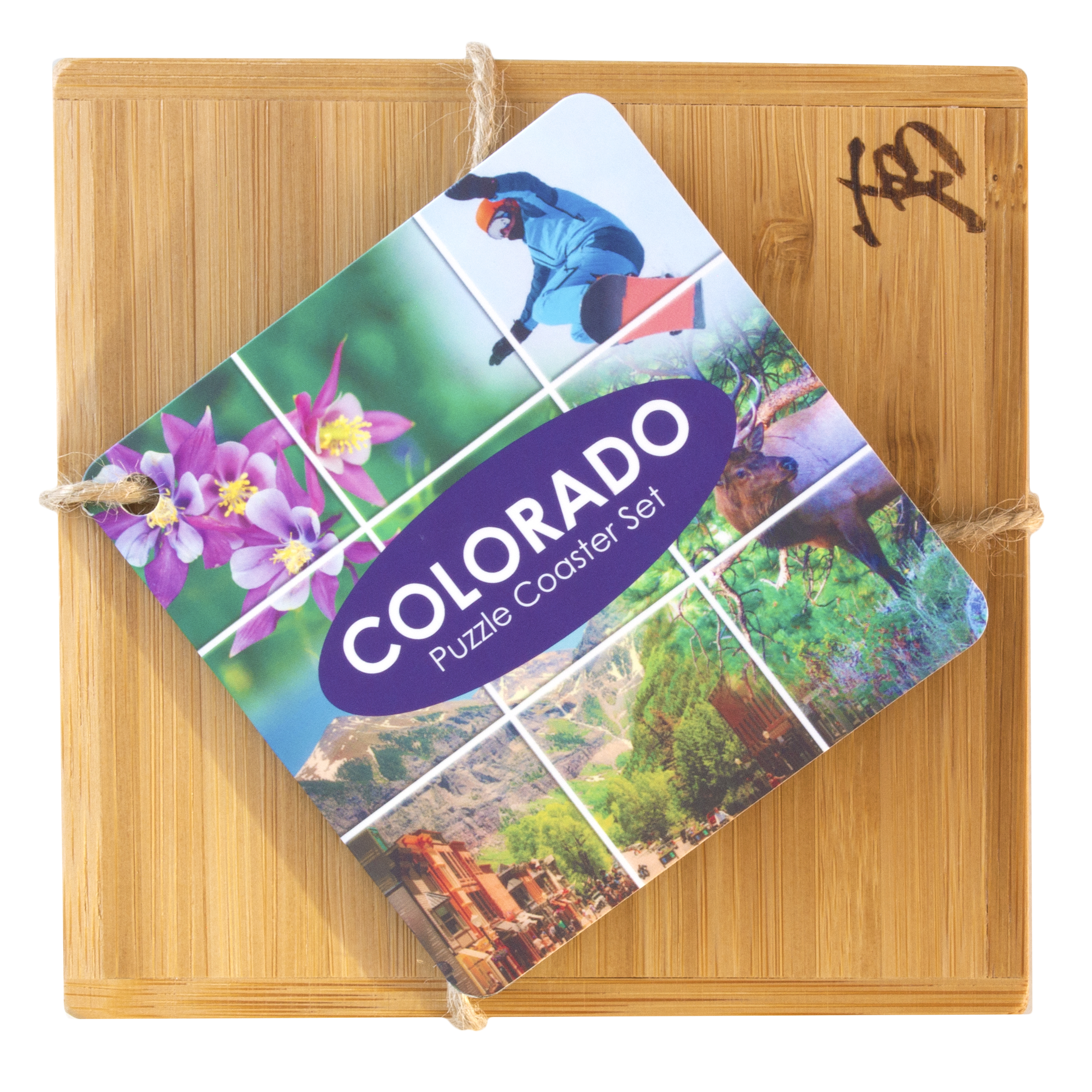 Colorado Puzzle Coaster Set 1