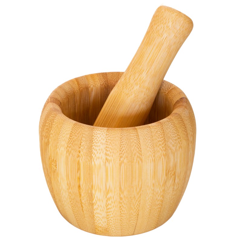Bamboo Mortar & Pestle Set 2 Bamboo Mortar & Pestle Set 2