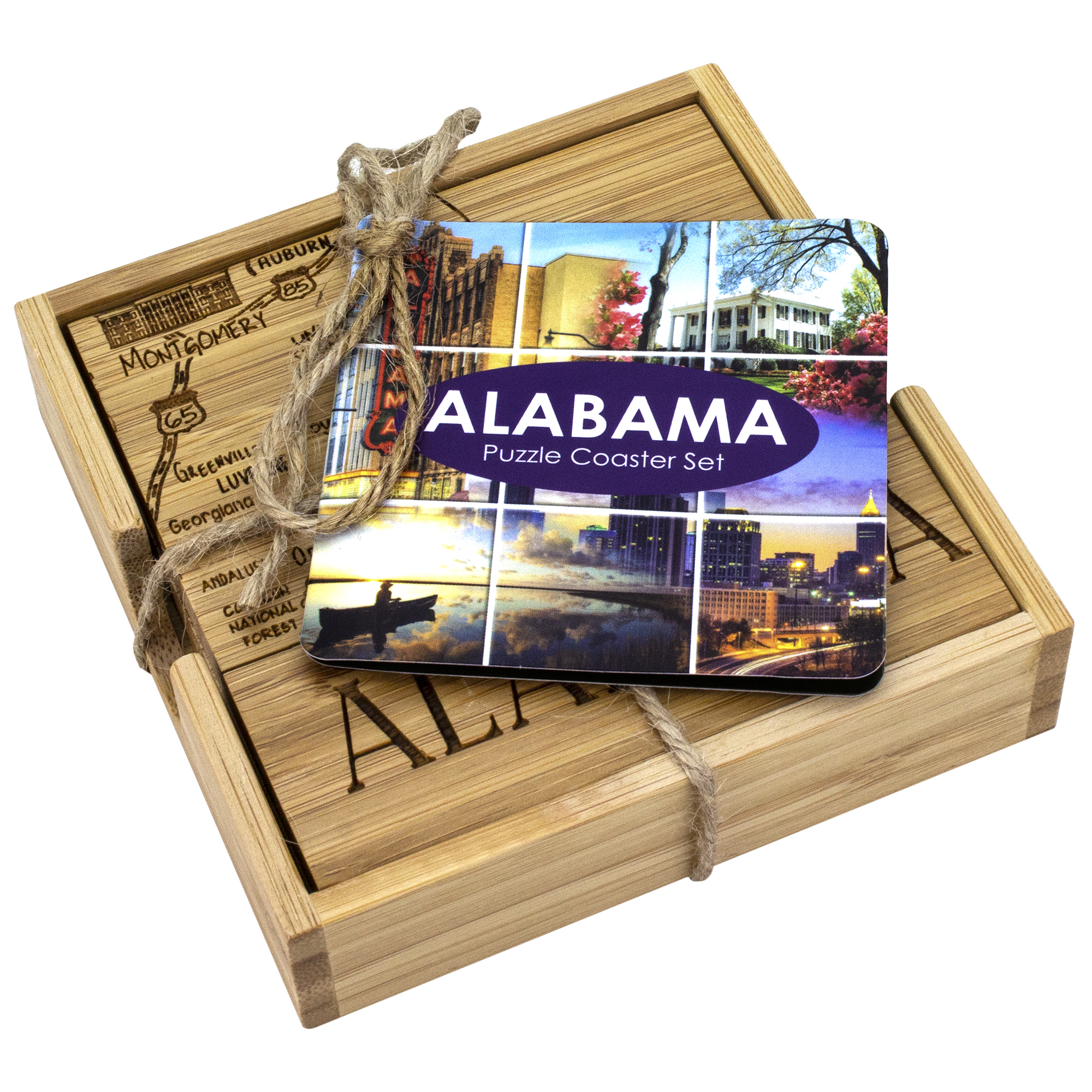Alabama Puzzle Coaster Set 1