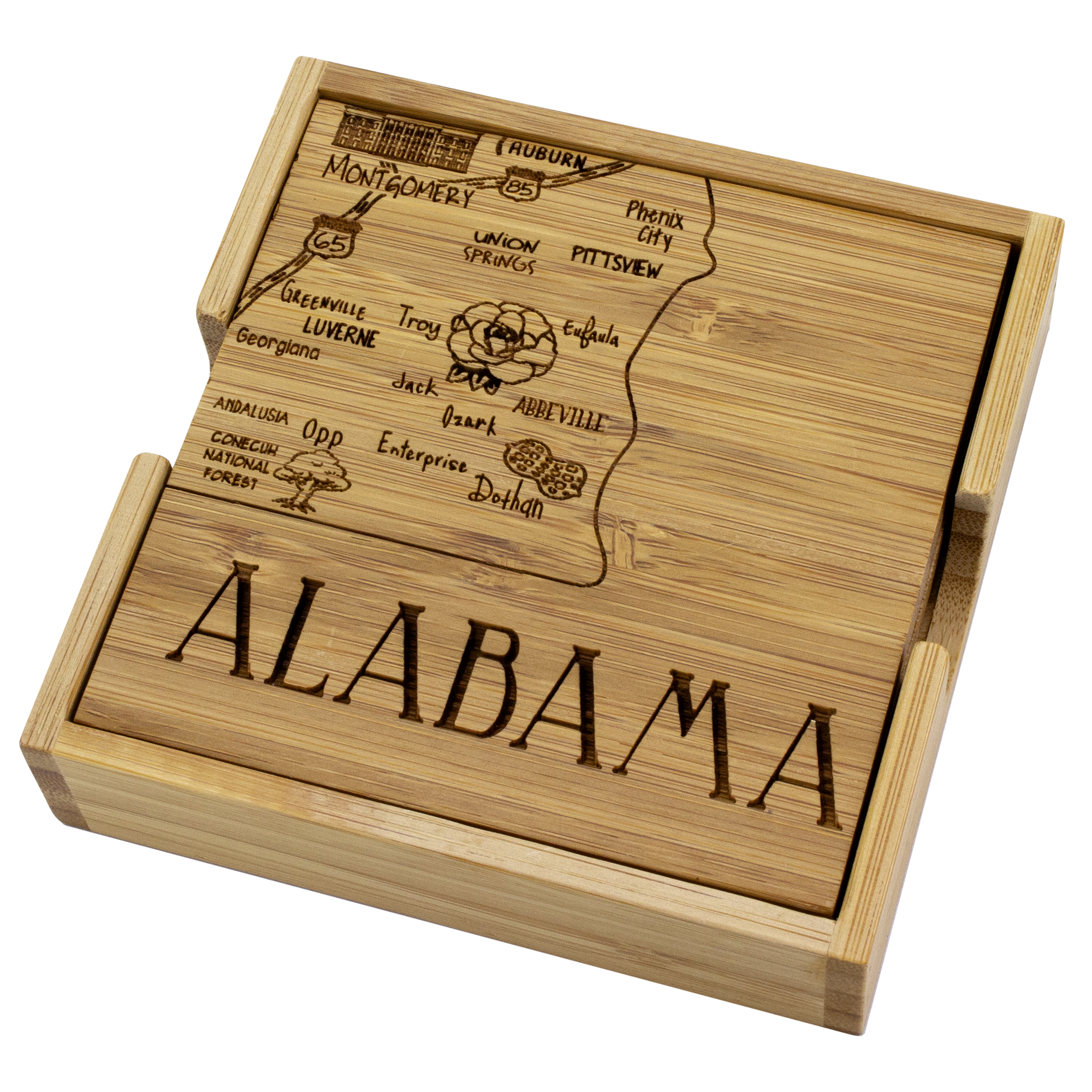 Alabama Puzzle Coaster Set 1