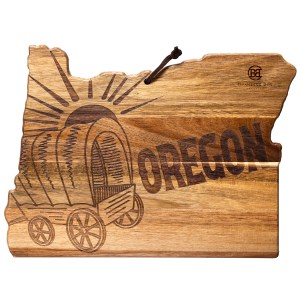 Rock & Branch® Origins Series Oregon State Shaped Cutting & Serving Board 1 Rock & Branch® Origins Series Oregon State Shaped Cutting & Serving Board 1