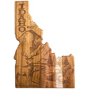 Rock & Branch® Origins Series Idaho State Shaped Cutting & Serving Board 1 Rock & Branch® Origins Series Idaho State Shaped Cutting & Serving Board 1