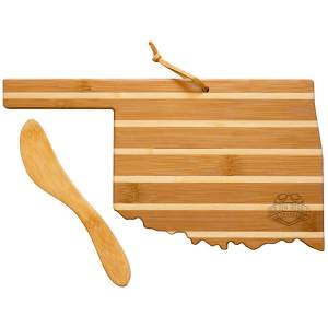 Oklahoma Charcuterie Board with Spreader Knife Gift Set 1 Oklahoma Charcuterie Board with Spreader Knife Gift Set 1