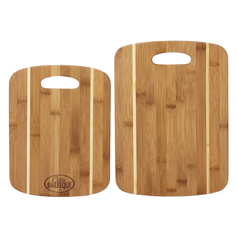 2-Piece Striped Bamboo Cutting Board Set (13" x 9½" & 11" x 8½") 1 2-Piece Striped Bamboo Cutting Board Set (13" x 9½" & 11" x 8½") 1