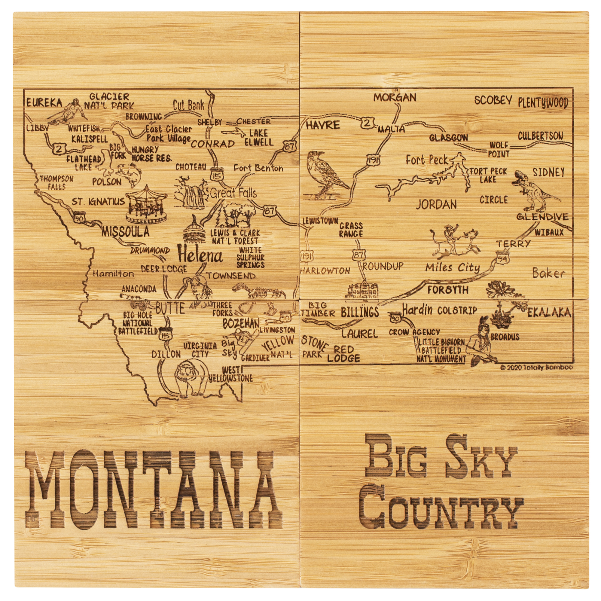 Montana Puzzle Coaster Set 1