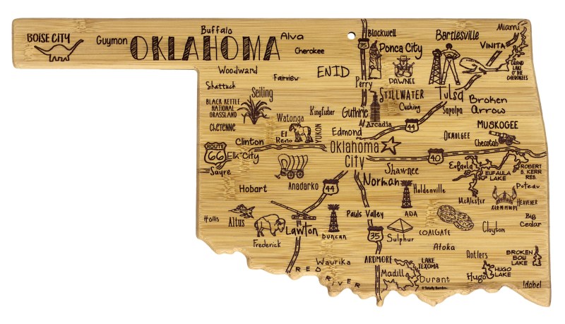 Destination Oklahoma Cutting & Serving Board 1 Destination Oklahoma Cutting & Serving Board 1
