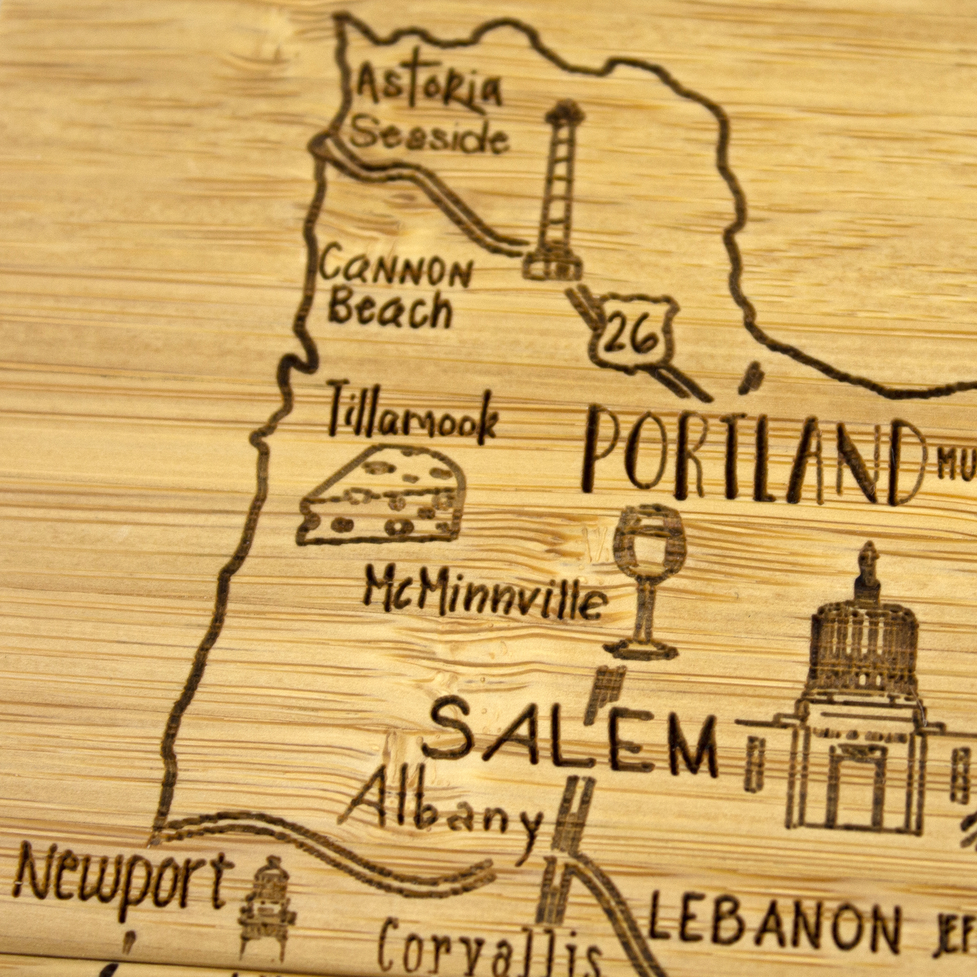 Oregon Puzzle Coaster Set 1