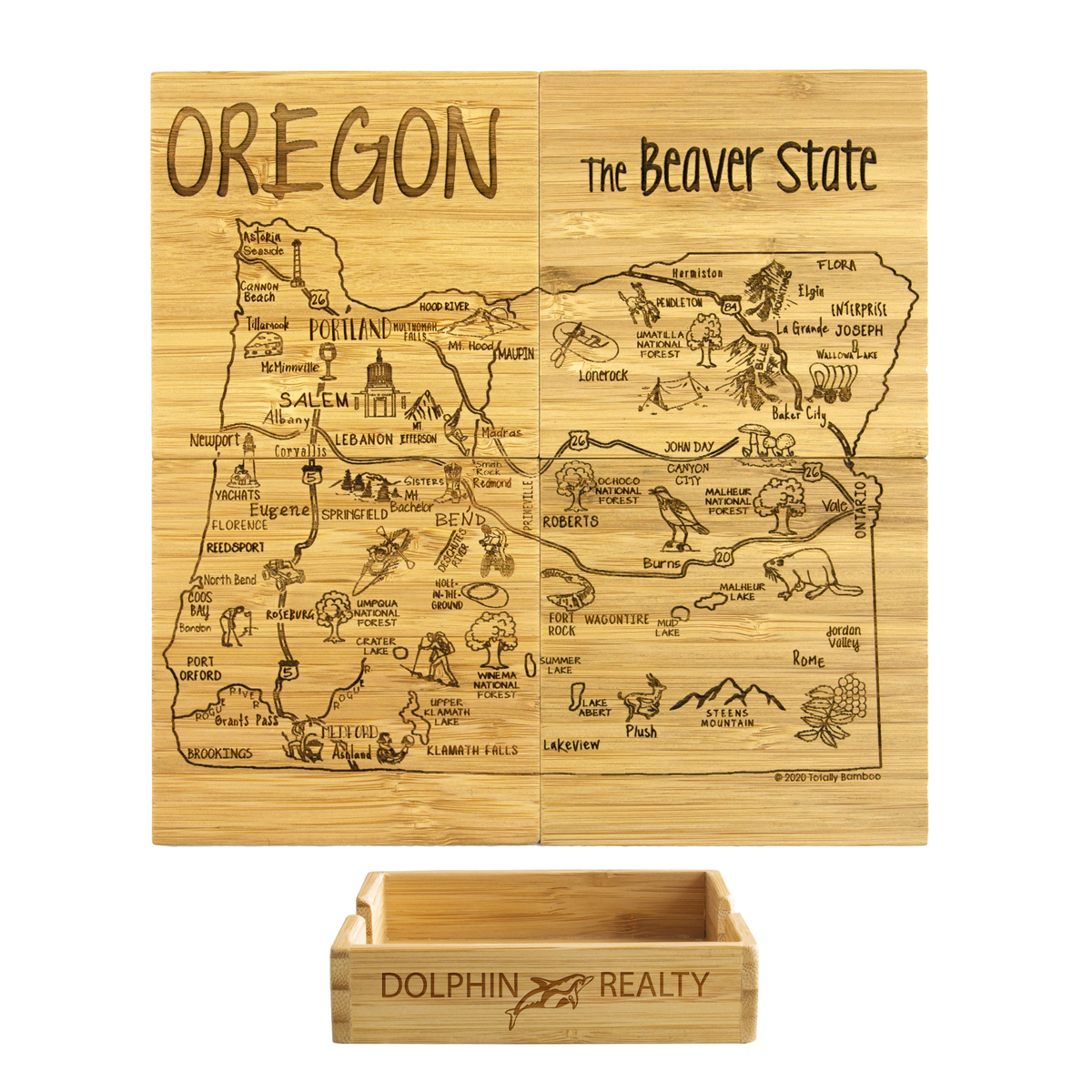 Oregon Puzzle Coaster Set 1