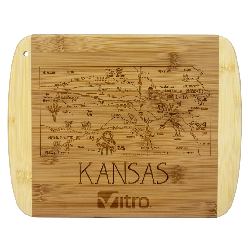 A Slice of Life Kansas Serving & Cutting Board 1 A Slice of Life Kansas Serving & Cutting Board 1