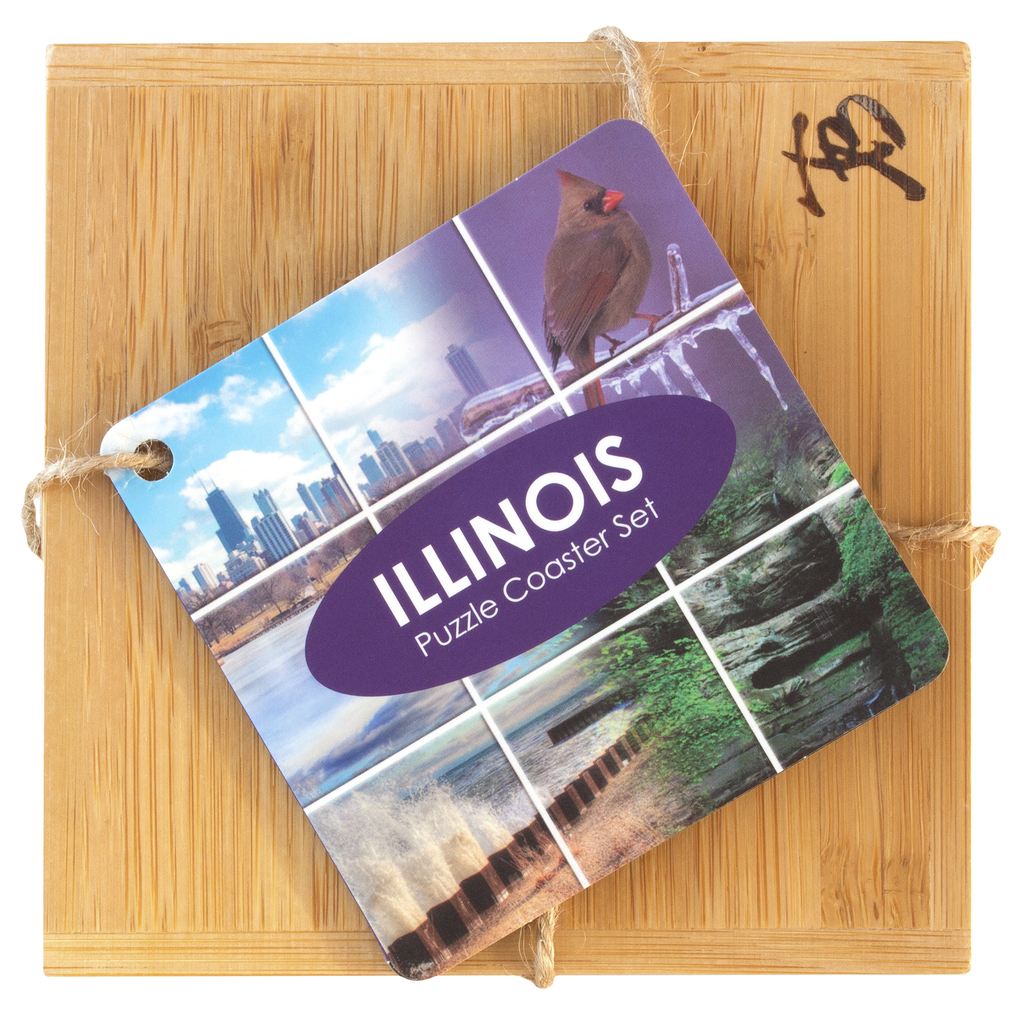 Illinois Puzzle Coaster Set 1