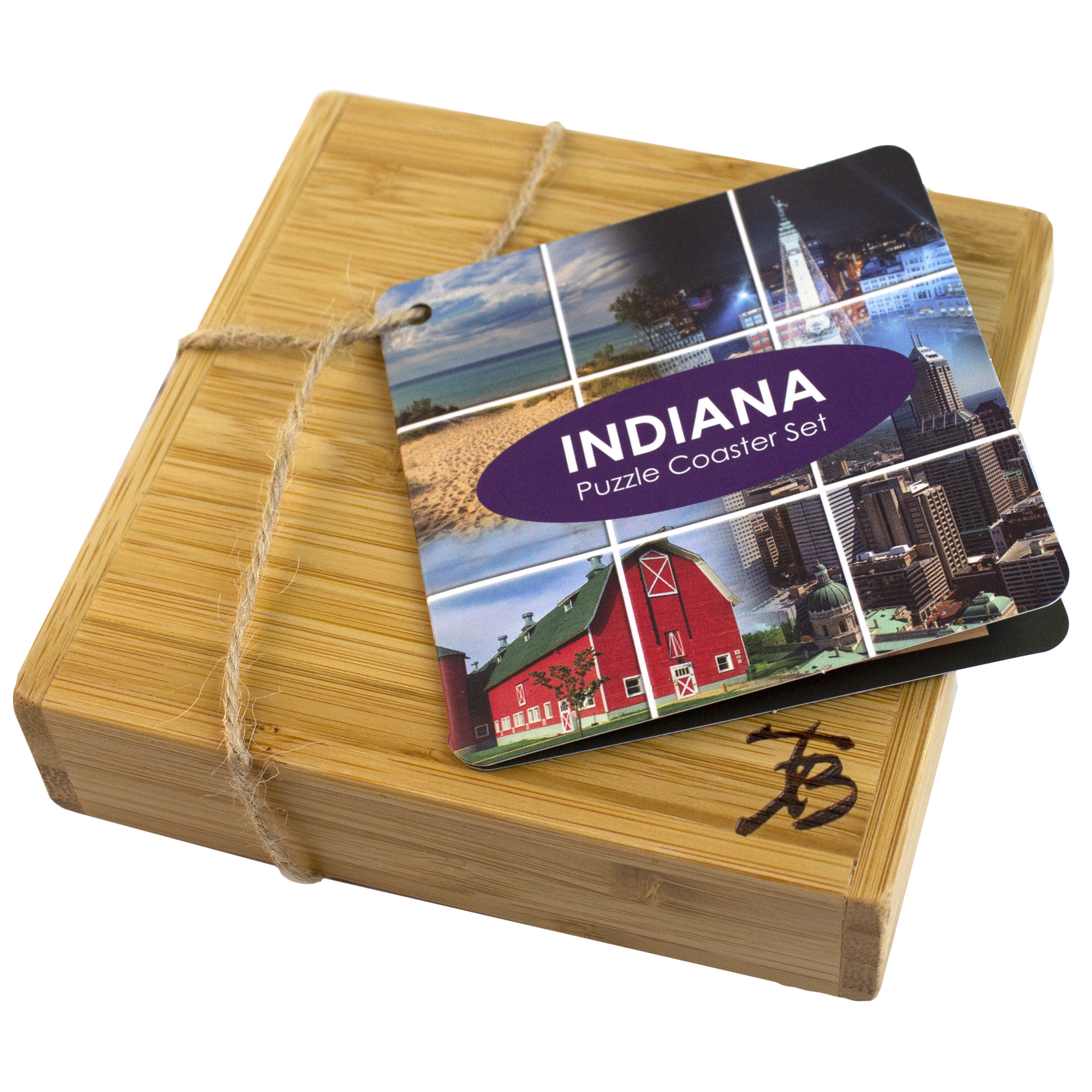 Indiana Puzzle Coaster Set 1