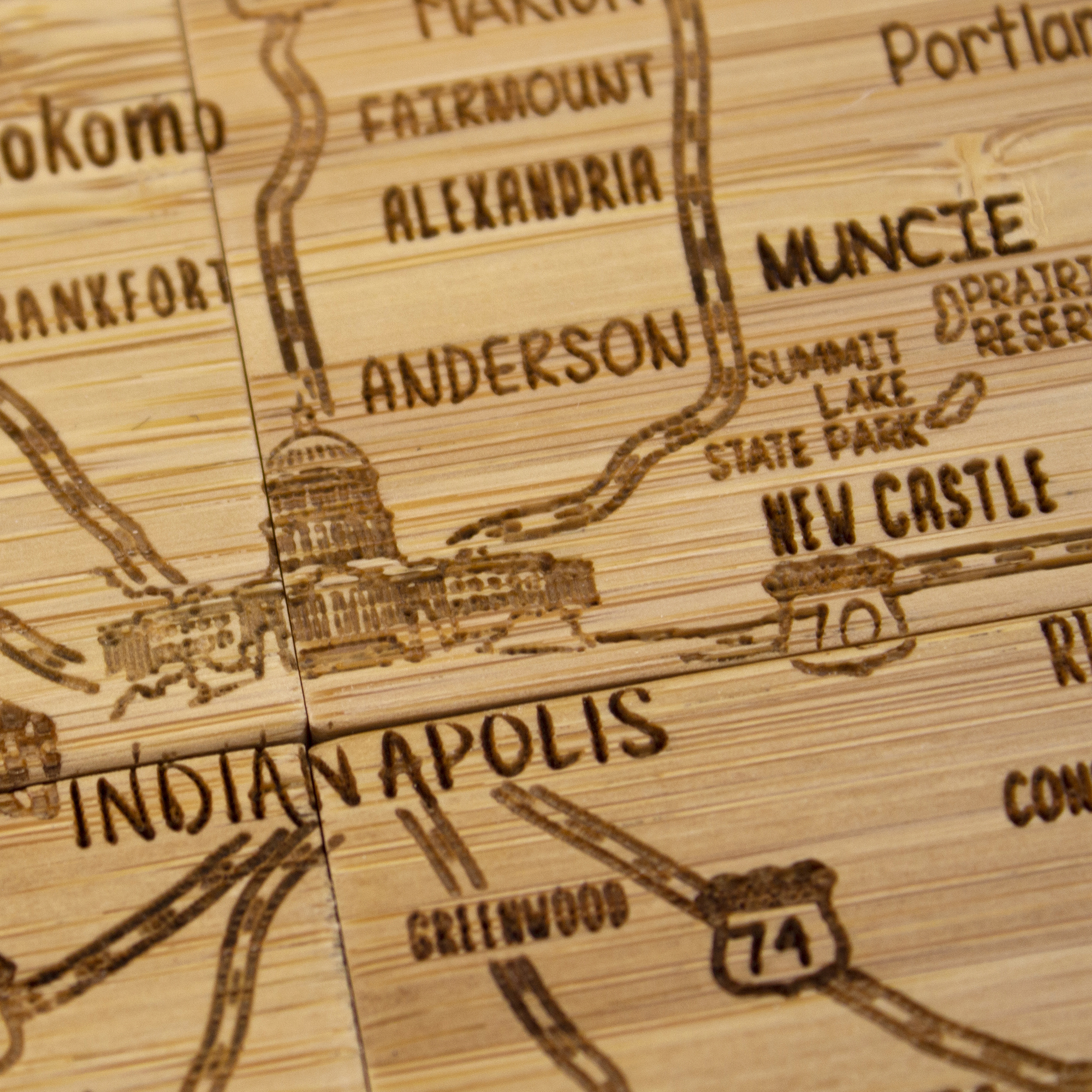 Indiana Puzzle Coaster Set 1