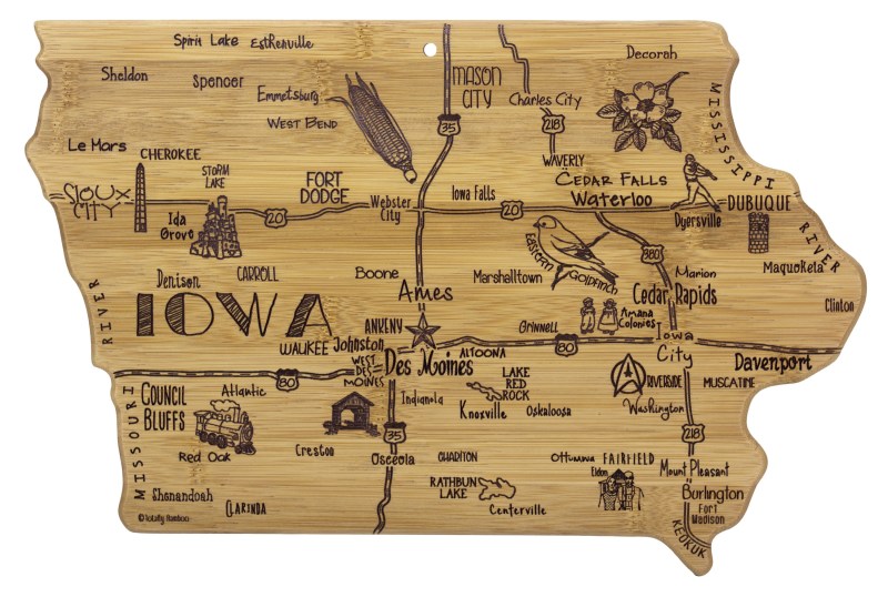 Destination Iowa Cutting & Serving Board 1 Destination Iowa Cutting & Serving Board 1