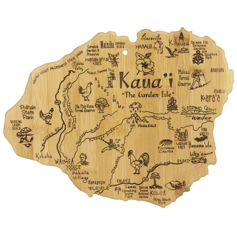 Destination Kauai Hawaii Cutting & Serving Board 1 Destination Kauai Hawaii Cutting & Serving Board 1