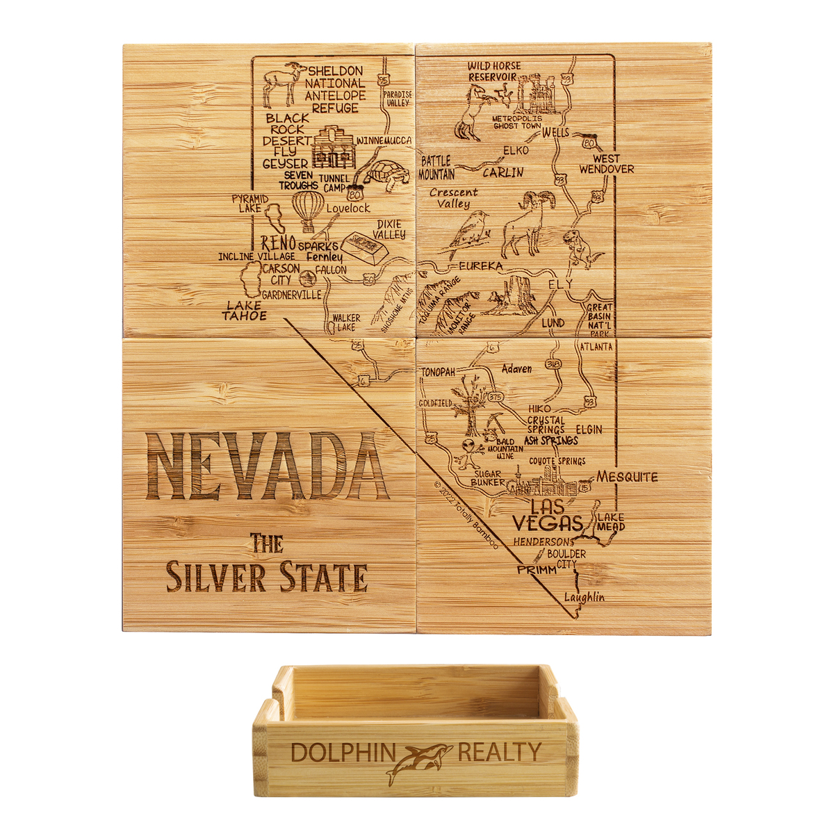 Nevada Puzzle Coaster Set 1