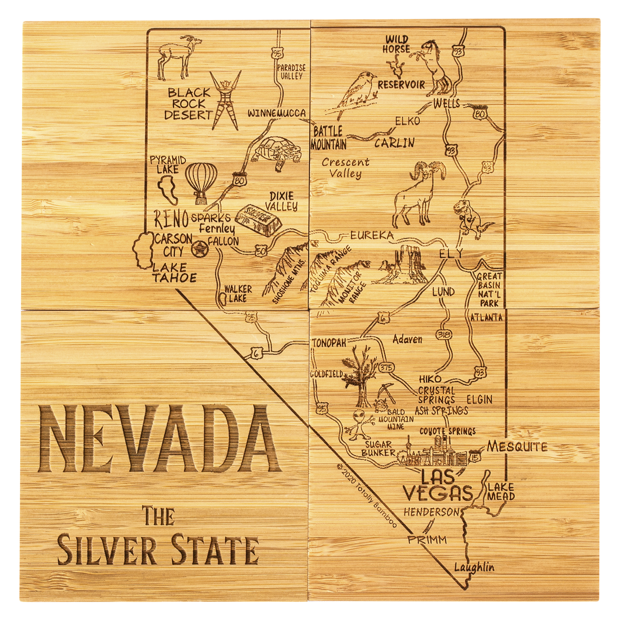 Nevada Puzzle Coaster Set 1