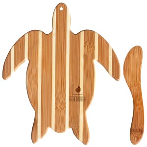 Sea Turtle Charcuterie Board with Spreader Knife Gift Set 1 Sea Turtle Charcuterie Board with Spreader Knife Gift Set 1