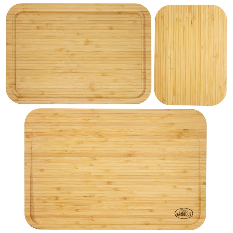 3Pc Bamboo Cutting & Serving Board Set 1 3Pc Bamboo Cutting & Serving Board Set 1