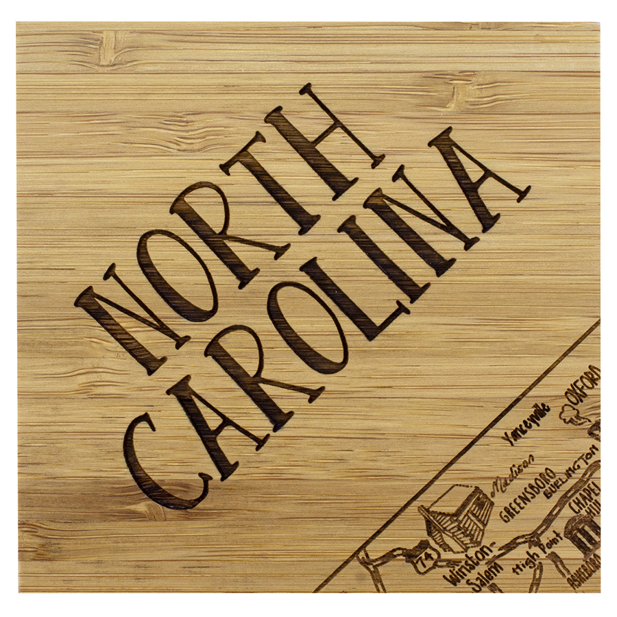 North Carolina Puzzle Coaster Set 1