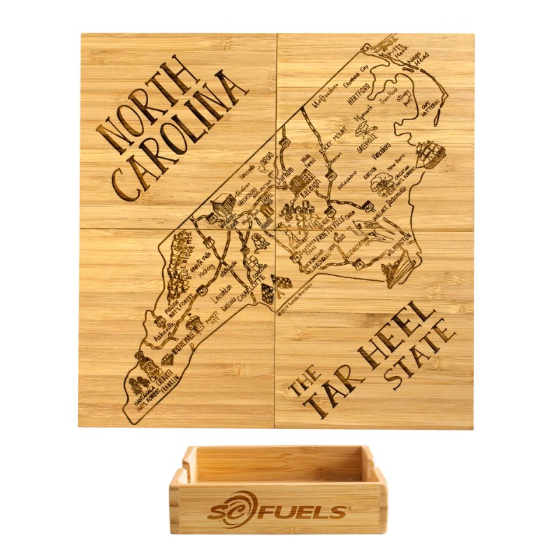North Carolina Puzzle Coaster Set 1 North Carolina Puzzle Coaster Set 1