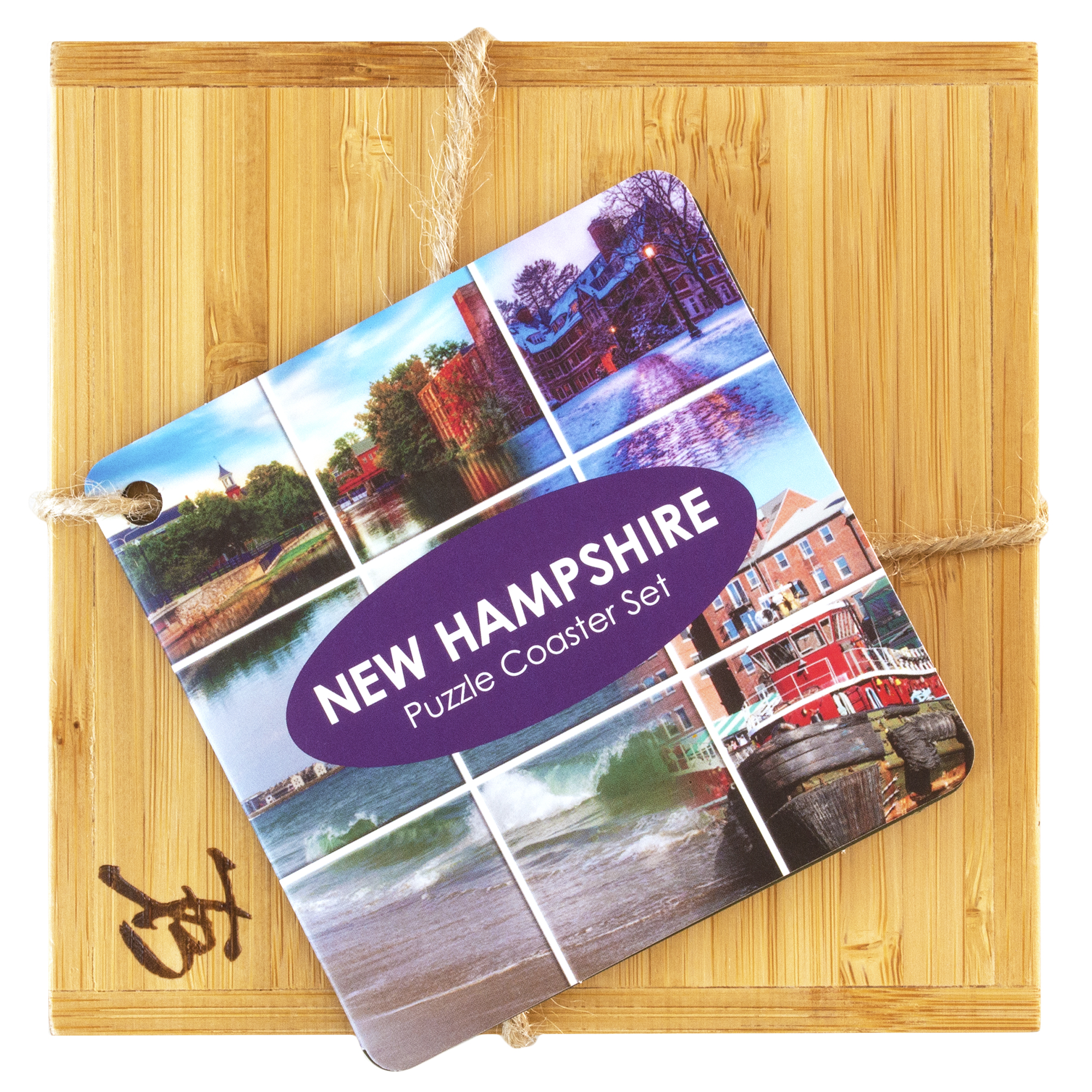 New Hampshire Puzzle Coaster Set 1