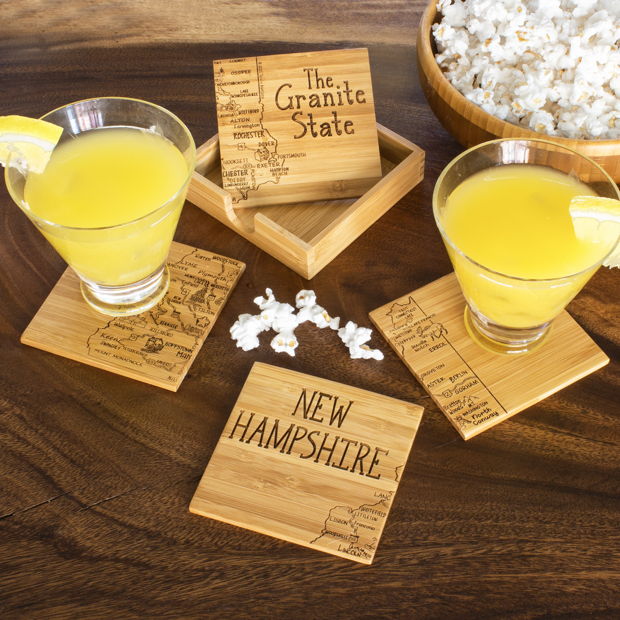 New Hampshire Puzzle Coaster Set 1