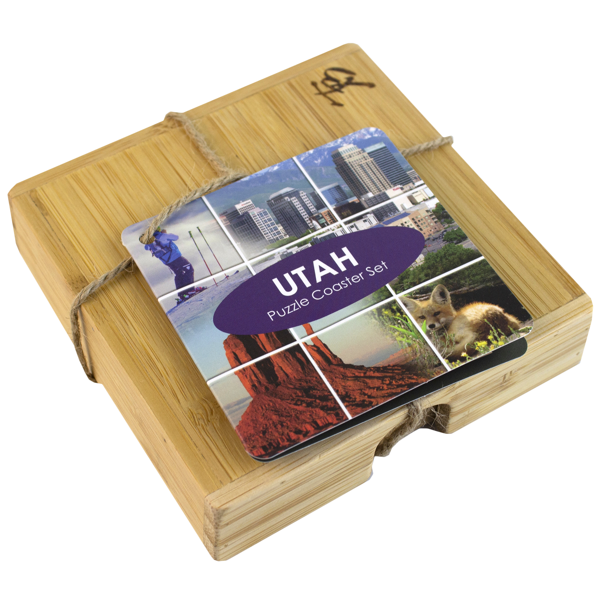 Utah Puzzle Coaster Set 1