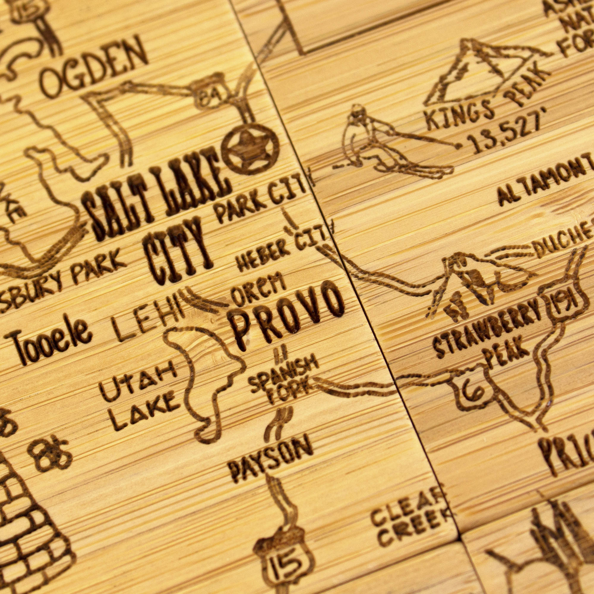 Utah Puzzle Coaster Set 1