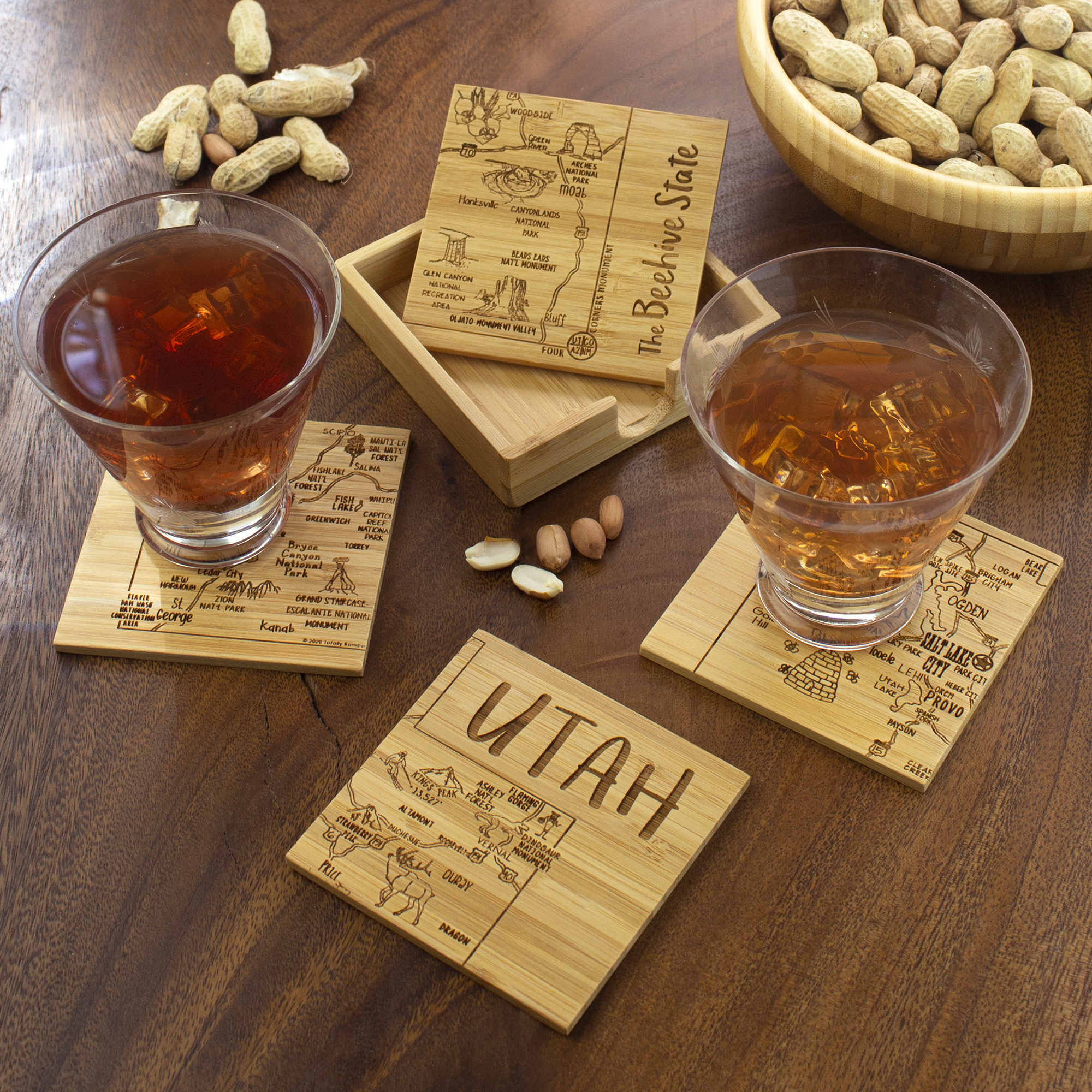 Utah Puzzle Coaster Set 1