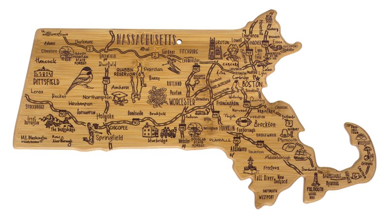 Destination Massachusetts Cutting & Serving Board 1 Destination Massachusetts Cutting & Serving Board 1