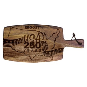 Limited Edition USA 250 Years Rock & Branch® Acacia Paddle Cutting Board 1 Limited Edition USA 250 Years Rock & Branch® Acacia Paddle Cutting Board 1