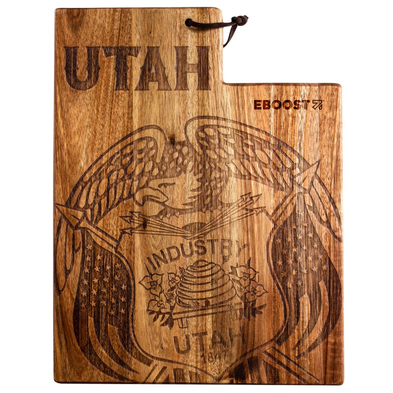 Rock & Branch® Origins Series Utah State Shaped Cutting & Serving Board 1 Rock & Branch® Origins Series Utah State Shaped Cutting & Serving Board 1