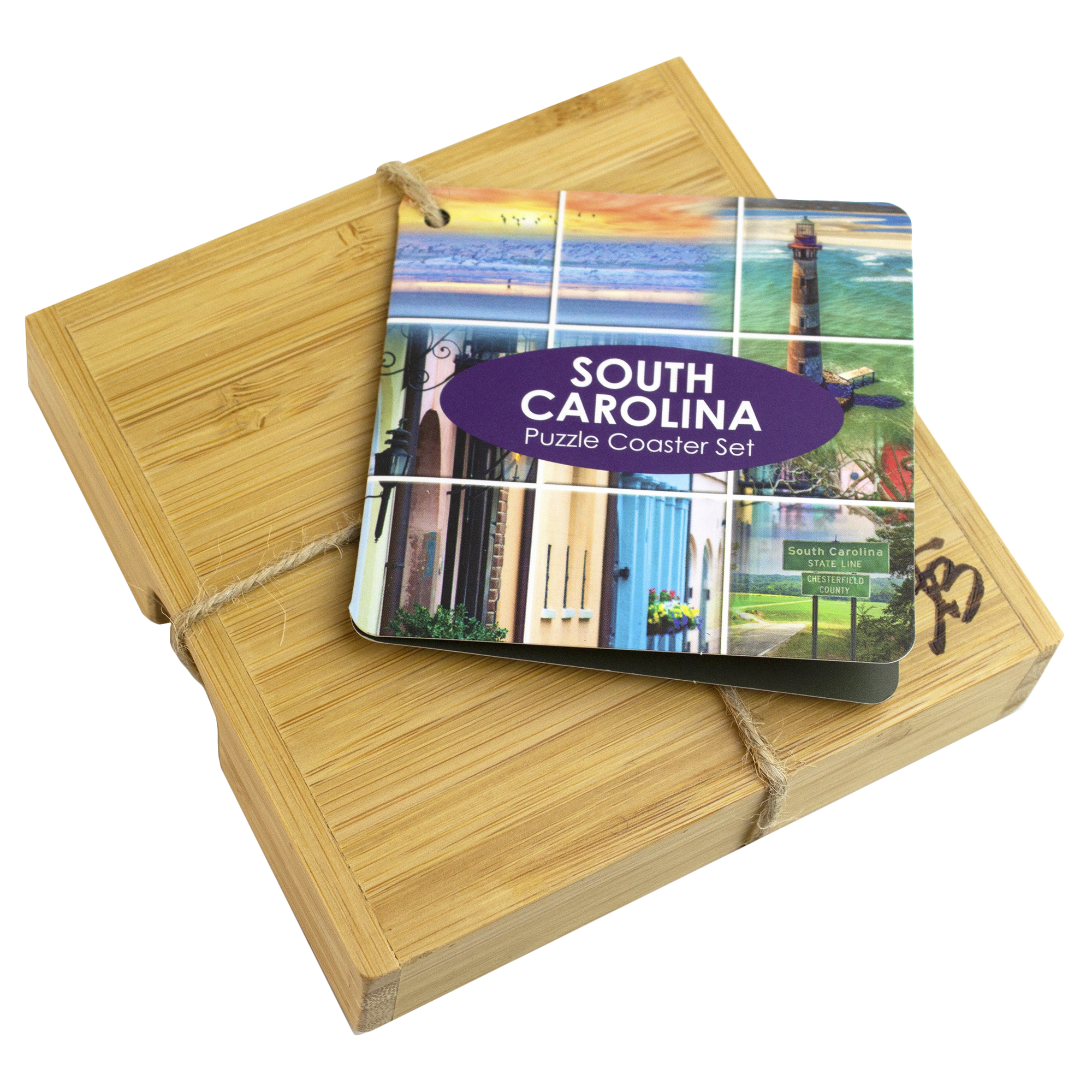 South Carolina Puzzle Coaster Set 1