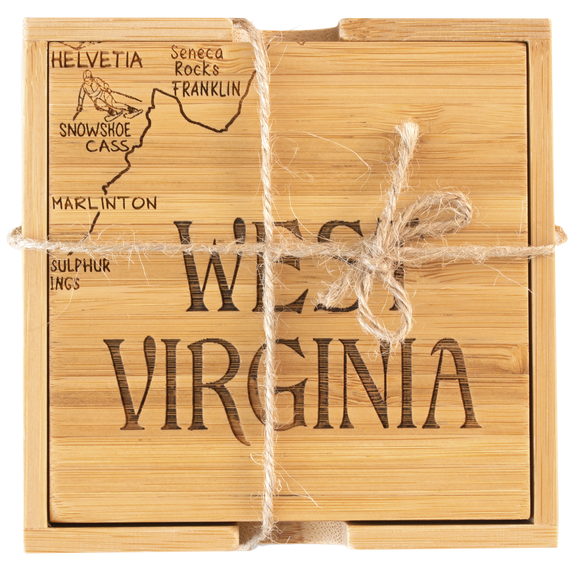 West Virginia Puzzle Coaster Set 1