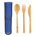 Take-Along Flatware Set w/Blue Travel Case 1 Take-Along Flatware Set w/Blue Travel Case 1