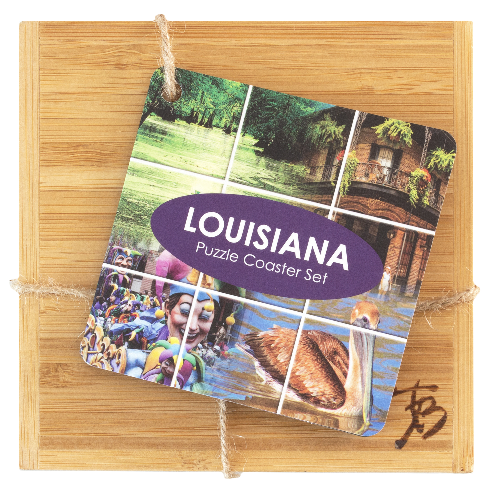 Louisiana Puzzle Coaster Set 1