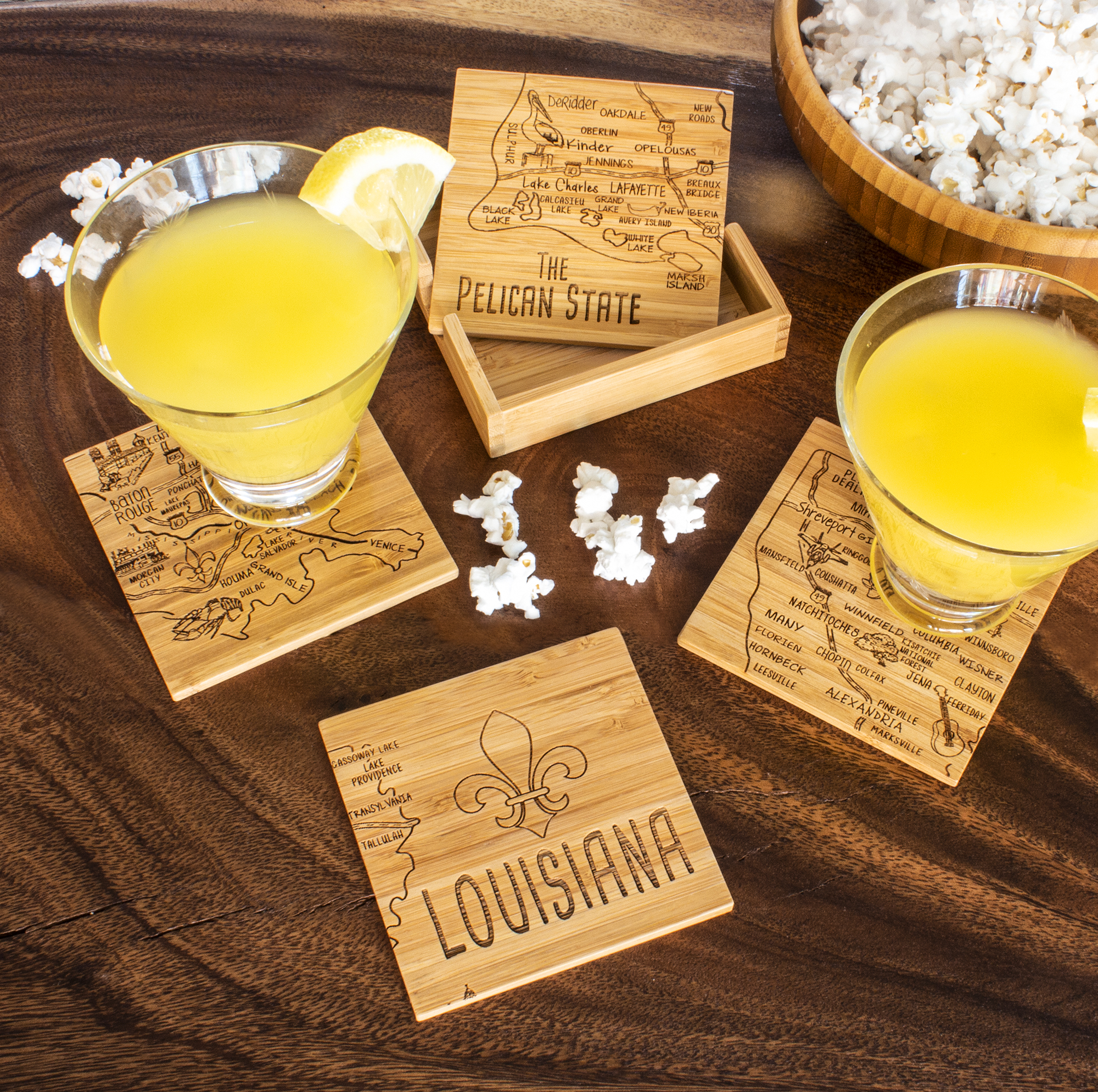 Louisiana Puzzle Coaster Set 1