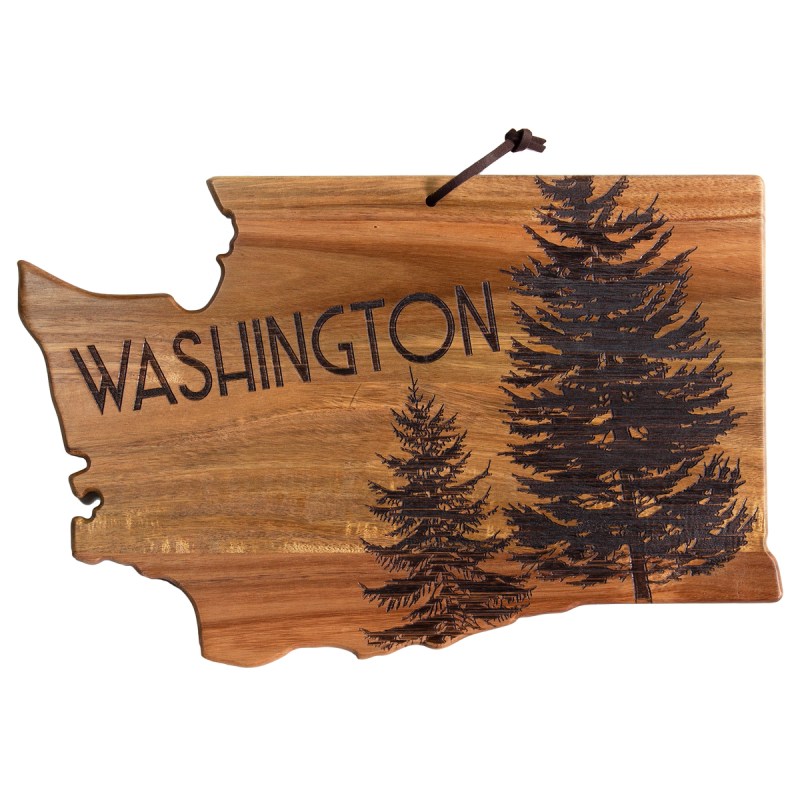 Rock & Branch® Origins Series Washington State Shaped Wood Serving & Cutting Board 1 Rock & Branch® Origins Series Washington State Shaped Wood Serving & Cutting Board 1