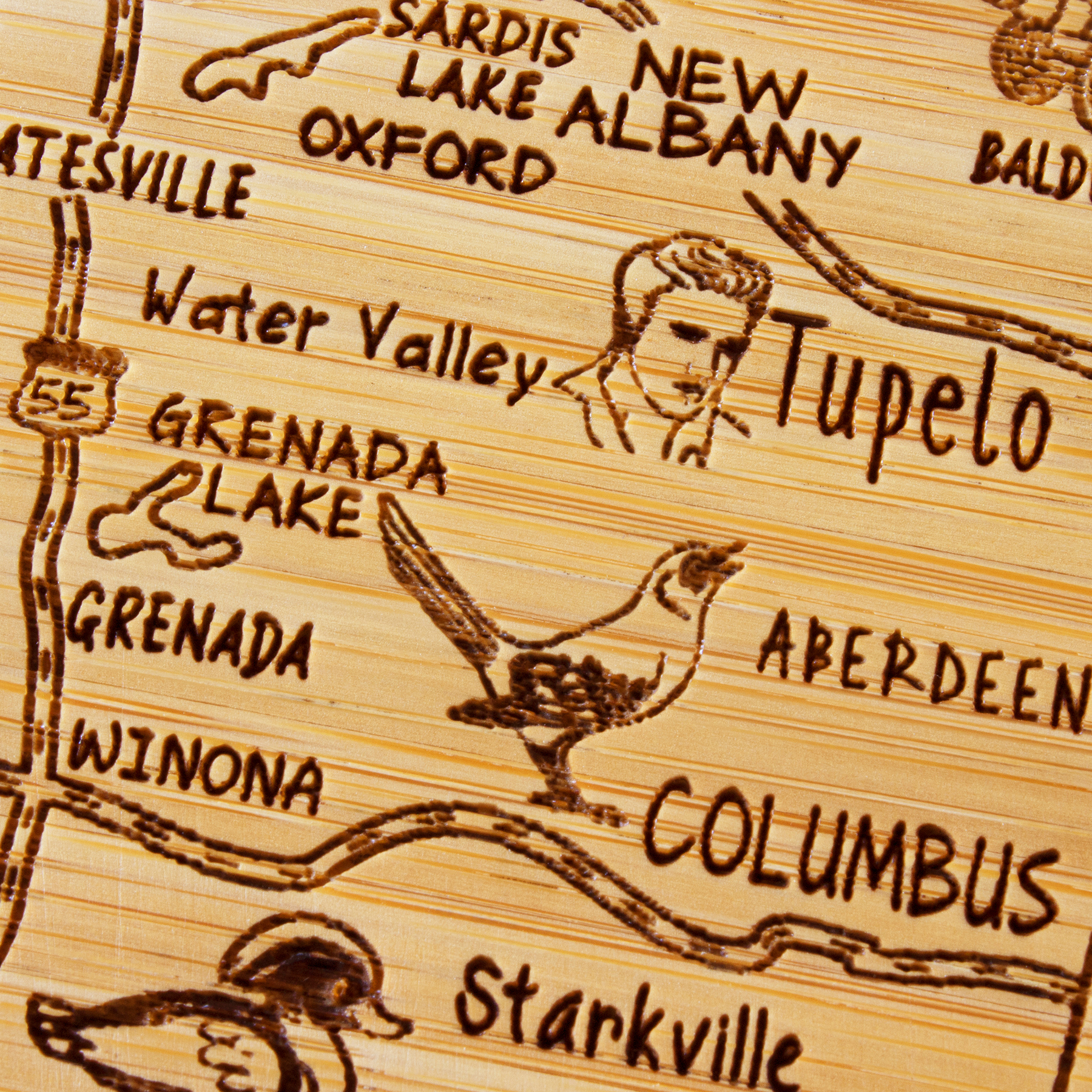 Mississippi Puzzle Coaster Set 1