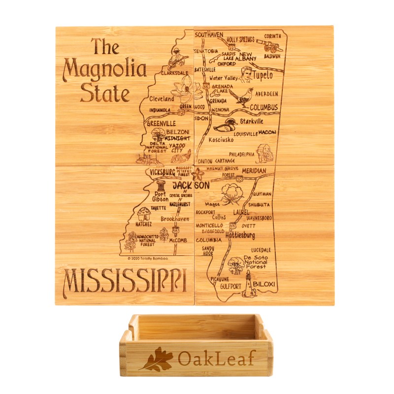 Mississippi Puzzle Coaster Set 1 Mississippi Puzzle Coaster Set 1