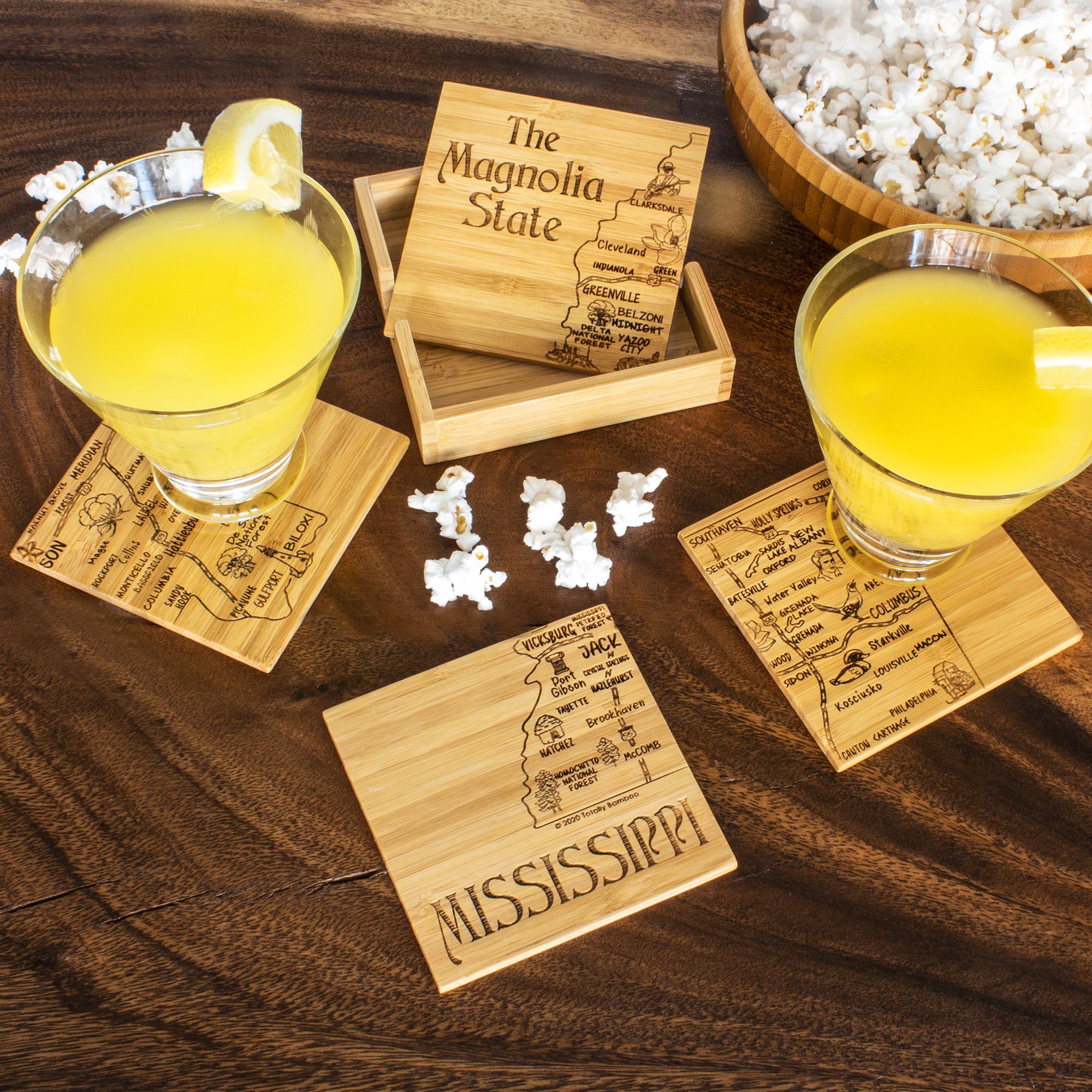Mississippi Puzzle Coaster Set 1