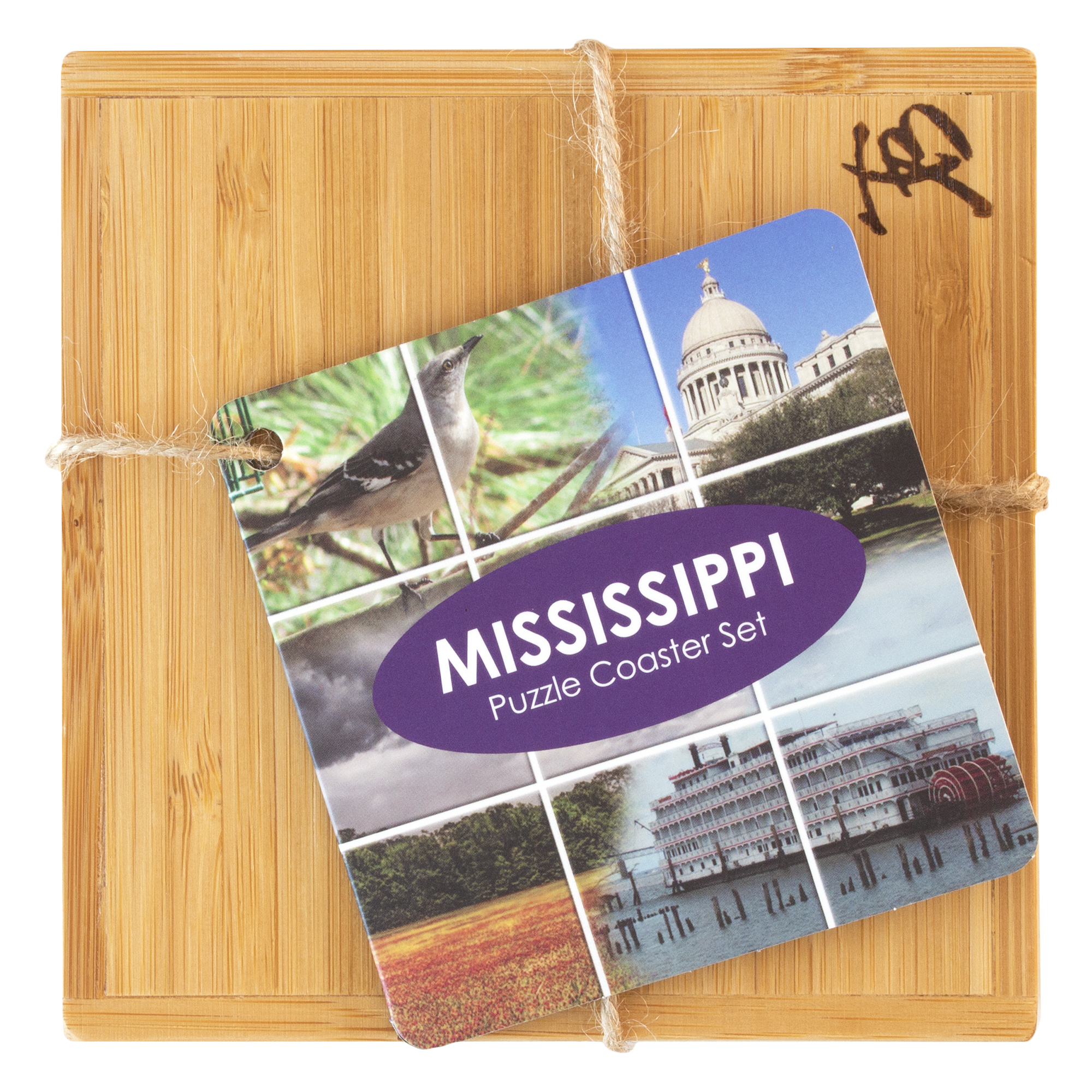 Mississippi Puzzle Coaster Set 1