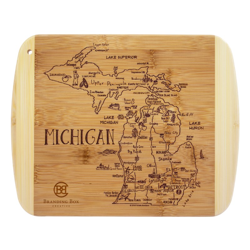 A Slice of Life Michigan Serving & Cutting Board 1 A Slice of Life Michigan Serving & Cutting Board 1