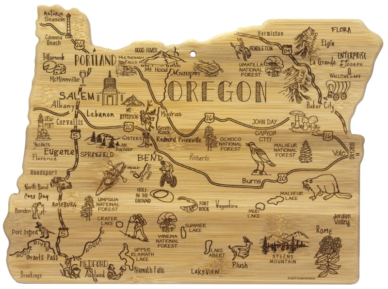 Destination Oregon Cutting & Serving Board 1 Destination Oregon Cutting & Serving Board 1