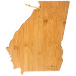 Georgia State Shaped Cutting & Serving Board w/Artwork by Summer Stokes - Various/Bamboo Brown Georgia State Shaped Cutting & Serving Board w/Artwork by Summer Stokes - Various/Bamboo Brown
