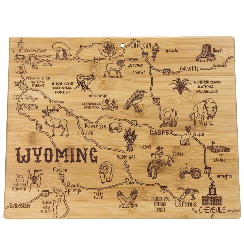 Destination Wyoming Cutting & Serving Board 1 Destination Wyoming Cutting & Serving Board 1