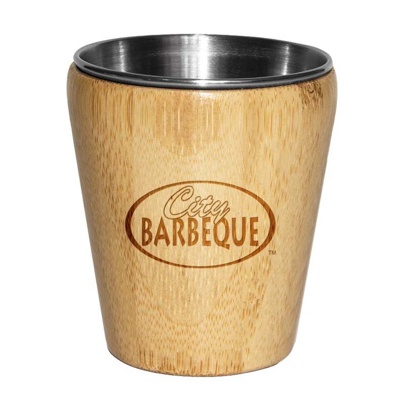 Bamboo Shot Glass w/Stainless Steel Interior 1 Bamboo Shot Glass w/Stainless Steel Interior 1