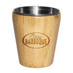 Bamboo Shot Glass w/Stainless Steel Interior 1 Bamboo Shot Glass w/Stainless Steel Interior 1