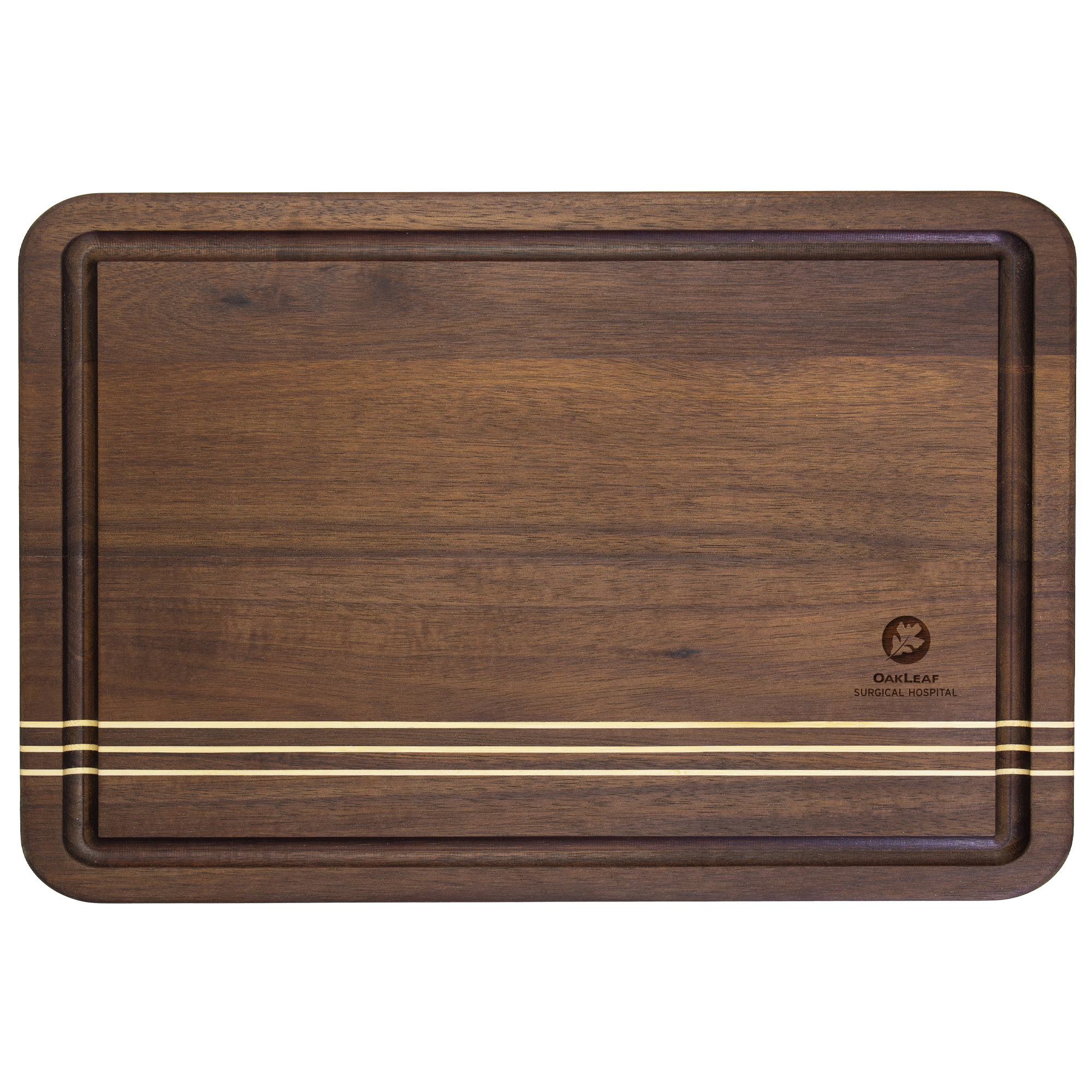 18" Rock & Branch® Dark Acacia Pinstripe Board 1